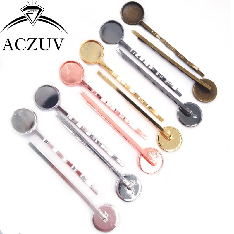 Серебряная/Золотая/бронзовая/Gunmetal/Rhoidum/медная заколка для волос из розового