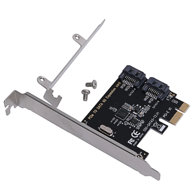 Адаптер расширения PCIe PCI Express для SATA 3 0 с 2 портами III 6G|Платы расширения| |