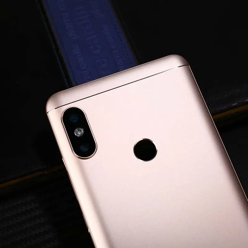 Корпус для Xiaomi Redmi Note 5 Pro Note5, металлическая задняя крышка на батарейке, запасные части, чехол с кнопками для объектива