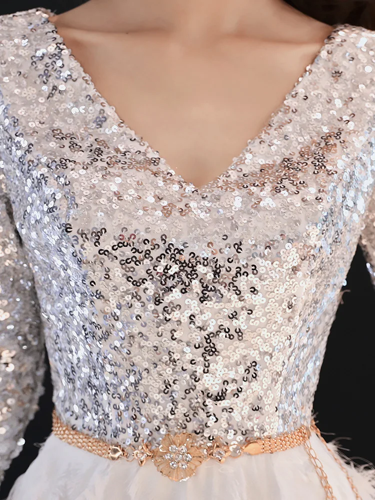 Robe De Soiree 2020 Новые Элегантные трапециевидные белые черные кружевные Длинные