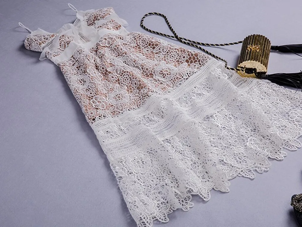 AS171 2017 весеннее Новое Европейское длинное платье праздничное кружевное модное с