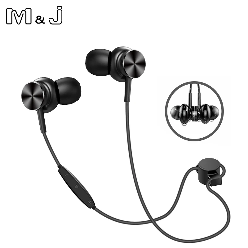 

M&J IPX4 rated Sport Bluetooth 4.2 Earphone for Phone Wireless Bluetooth Headset with Mic Wireless Earphones fone de ouvido