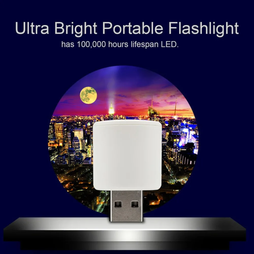 Портативный мини USB удобный мощный светодио дный светодиодный фонарик