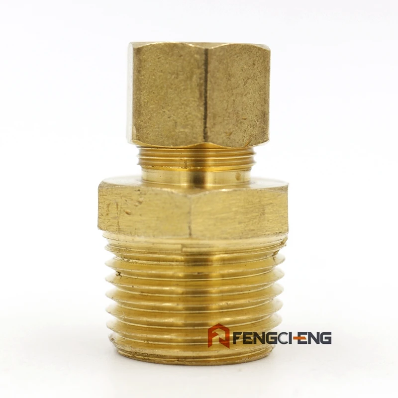 Латунь 3/8 &quotкомпрессия x 1/2&quot Мужской NPT | Дом и сад
