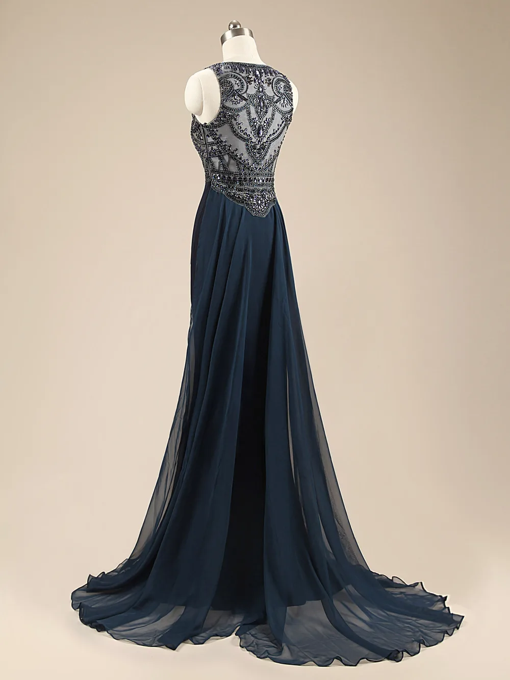 2015 элегантный дизайн для дам совок шеи с коротким рукавом империи талии до пола