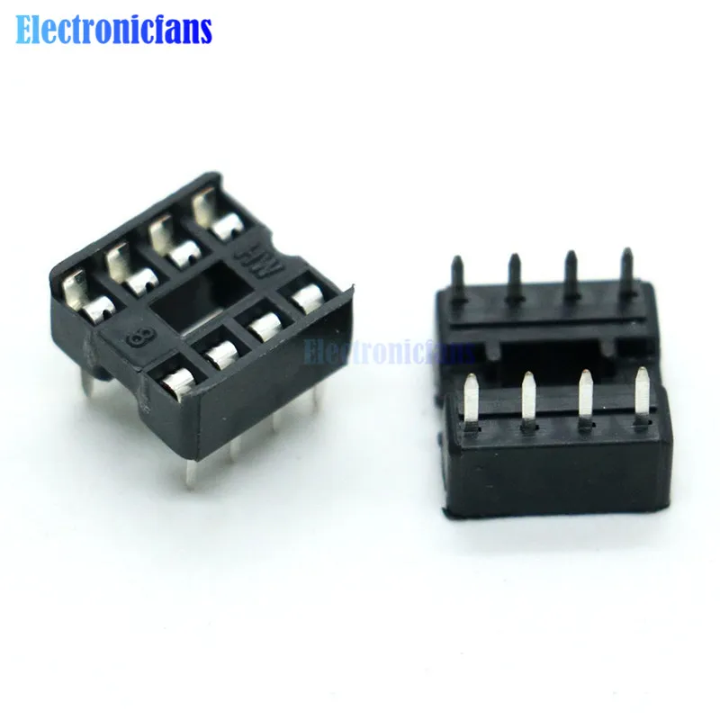 20 шт 2 54 мм 8 Pin DIP 8DIP IC АДАПТЕР гнезд Тип припоя|Интегральные схемы| |