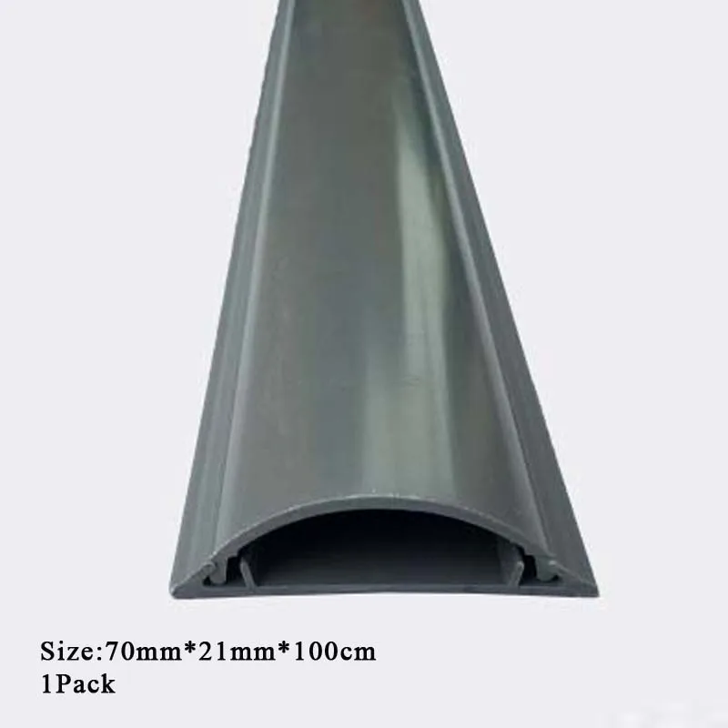 70x12 мм серый ПВХ напольный кабель Trunking Электрический провод покрытие пола покрытие кабеля ПВХ кабель канал за полом шнур протектор ПВХ канал