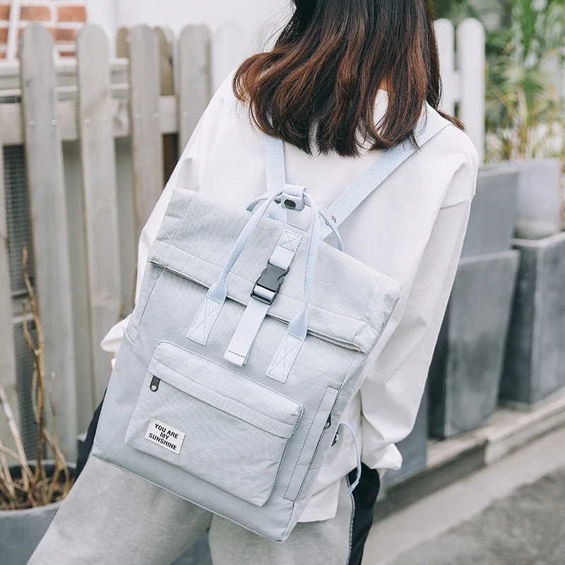 Модная хлопковая ткань для подростков Mochila, школьная сумка для девочек, женский рюкзак, черная школьная сумка, женский рюкзак для книг