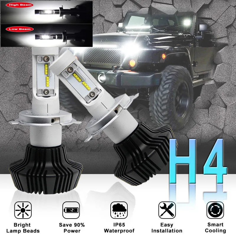 Правовые Установка! H4 H7 H11 9005 H1 9012 9006 H10 100W 16000Lm светодиодный автомобильных фар