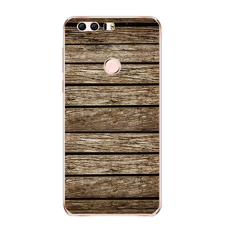 DIY For Huawei Honor 8 Phone Case P9 P10 Lite / G9 Shell 5.2 inch 7 7i Coque Soft TPU Crack Wood Printing |