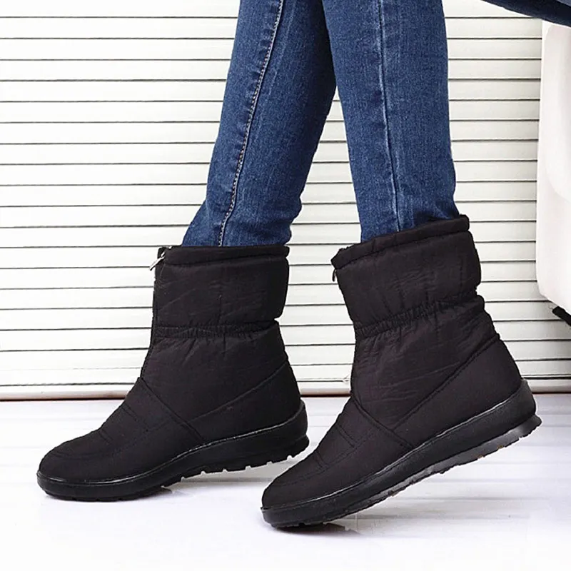 Зимние сапоги Для женщин dr martens Дамская обувь теплые молния износостойкие