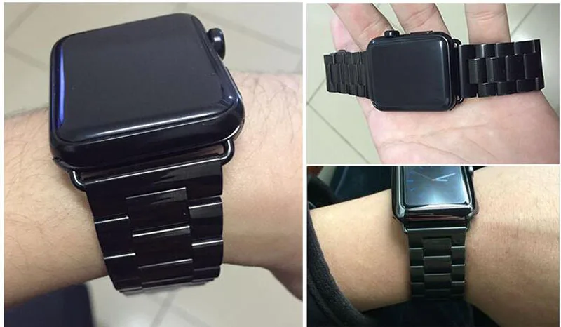 Apple Watch ремешок 38 мм 42 мм модный металлический спортивный браслет из нержавеющей стали ремешок для iWatch серии 4 3 2 1 WatchbandsAW06