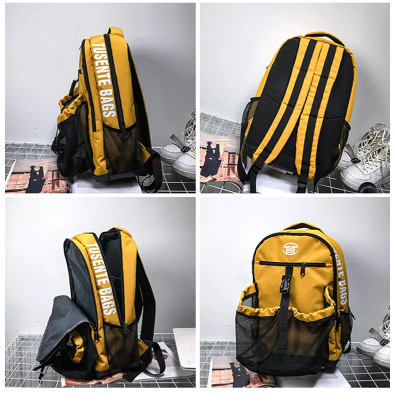 Men's Gym Bags Basketball Backpack School Bags For Teenager Boys Backpacks Large Women Laptop Bag Football Net Bag XA172ZC