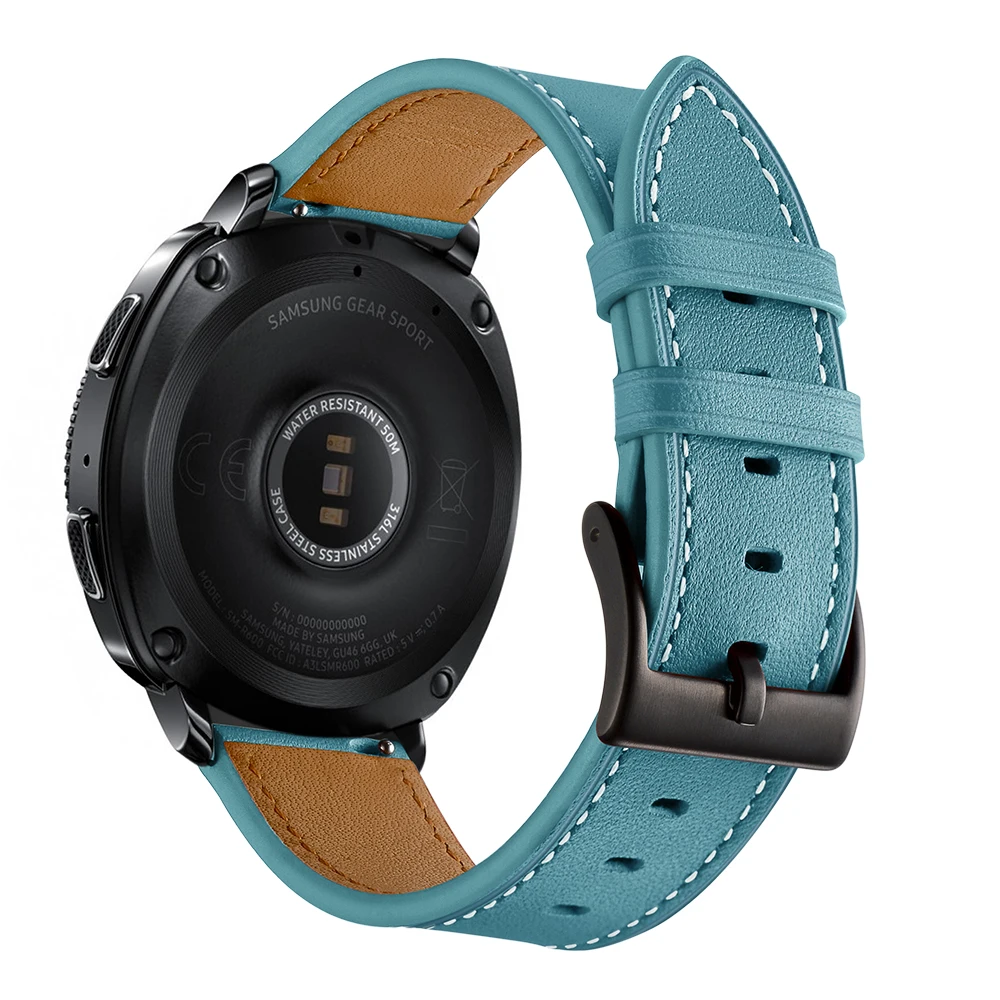 6 цветов Новое поступление Мода 20 мм Натуральная Кожа Замена для samsung gear Sport S4