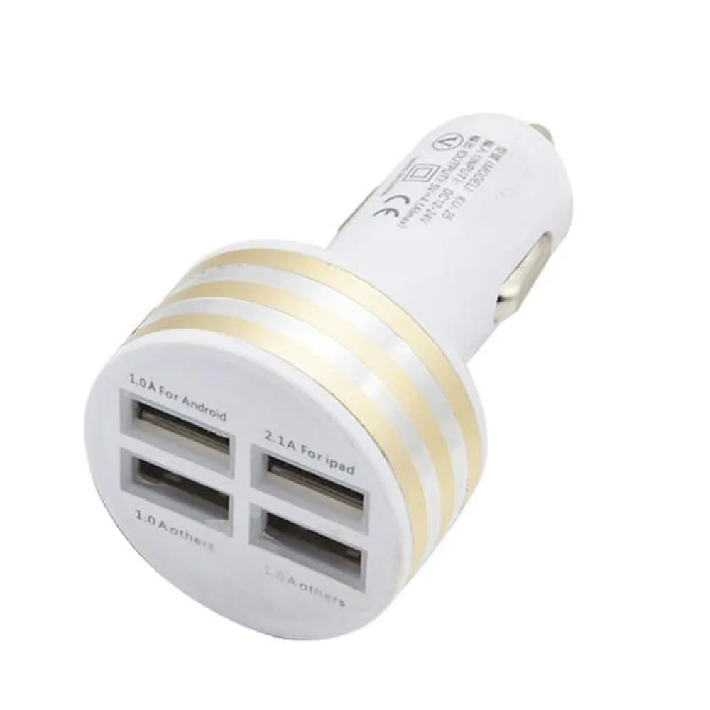 Vovotrade 4.1A автомобиль универсальный 12 В 4 Порты и разъёмы USB DC переходник для