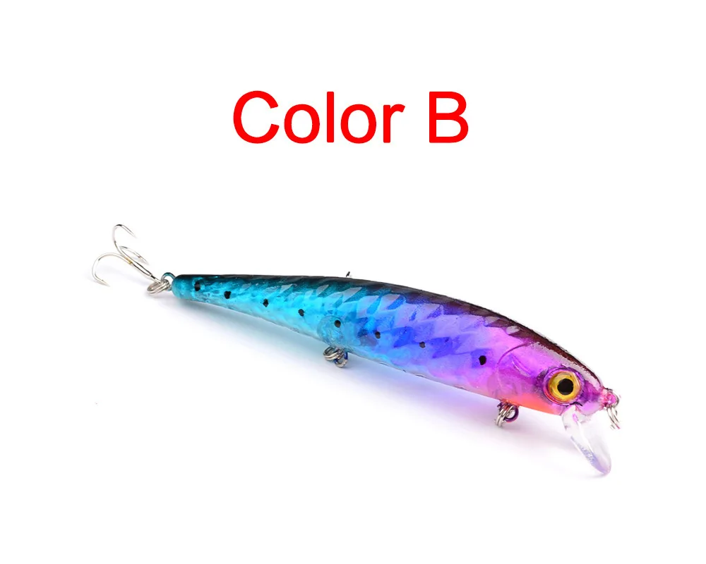1 шт морской рыбалки Minnow приманки для Пластик жесткая наживка 12 см/15 г 6 # крюк