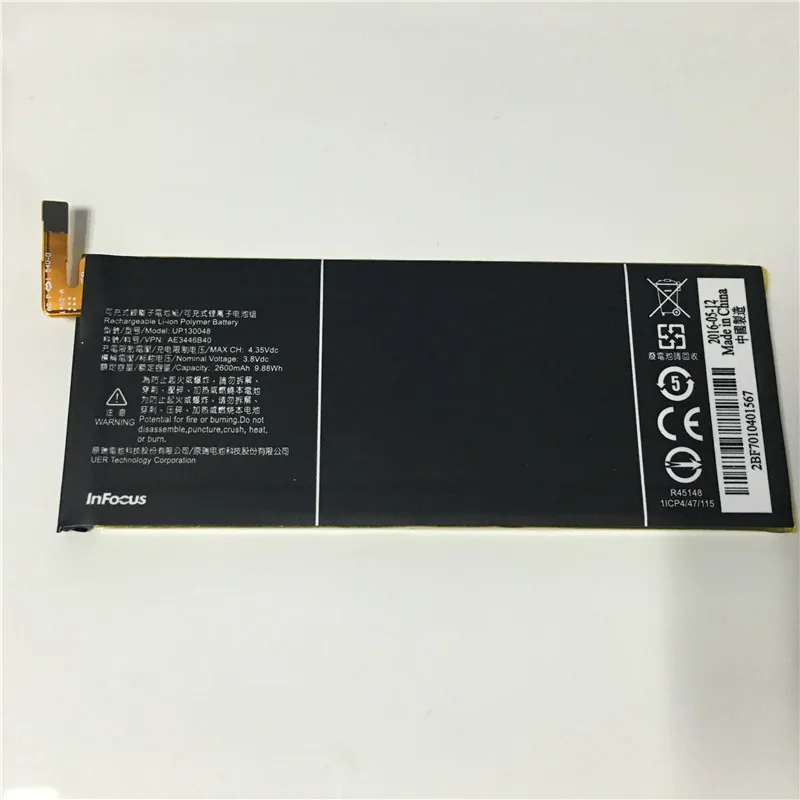 MATCHEASY 100% оригинал для infocus M810 UP130048 аккумулятор 2600 мАч Вт/ч | Мобильные телефоны и