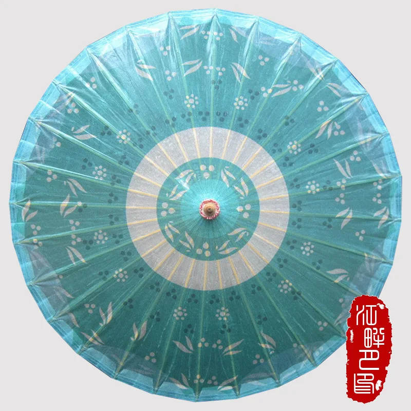 Травяной зеленый зонтик из масляной бумаги ручной работы для костюмированной