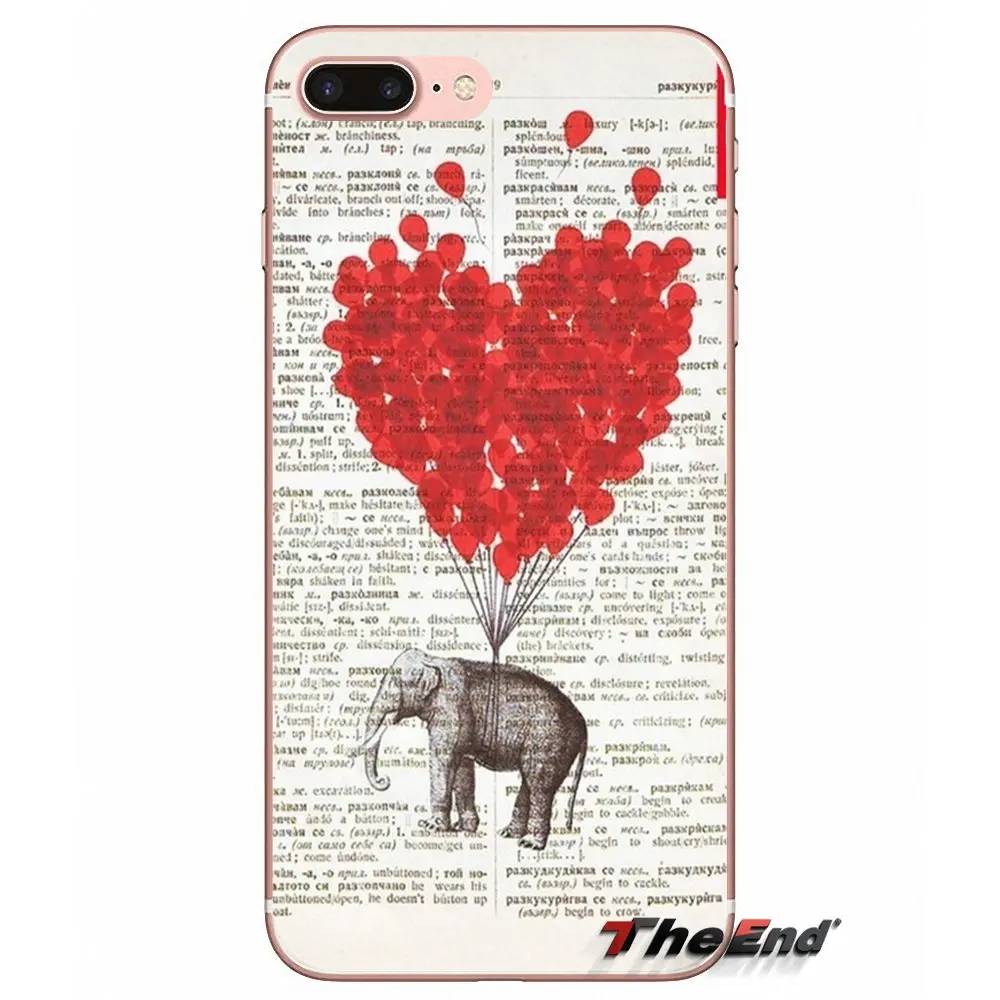 Flying Hearts Elephants Silicone Cases Covers For Huawei G7 G8 P7 P8 P9 Lite Honor 4C 5X 5C 6X Mate 7 8 9 Y3 Y5 Y6 II 2 Pro 2017 | Мобильные