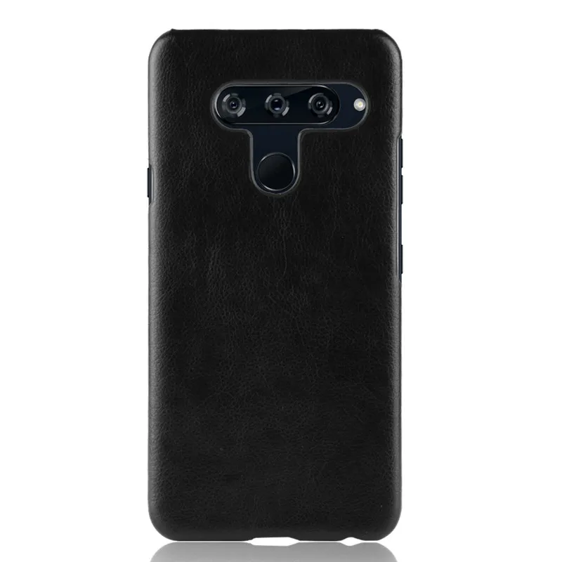 Для LG V40 ThinQ чехол для телефона 6 4 дюймов Роскошный PU кожаный Личи ударопрочный V 40