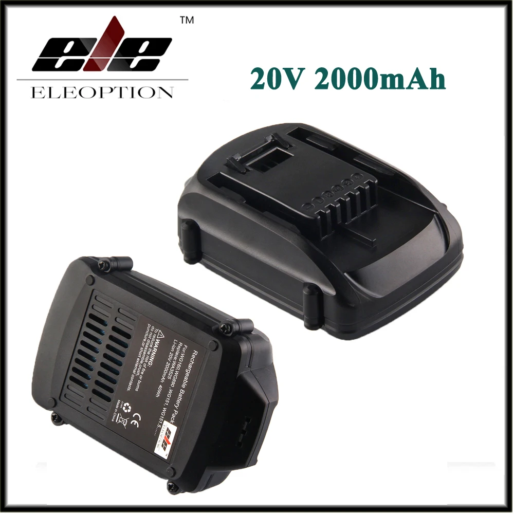 Сменный литий-ионный аккумулятор 2x20 в 2000 мА · ч 2 0 А для WORX WA3520 WG545 WG155 WG255 WG251 WG151 WG151.5