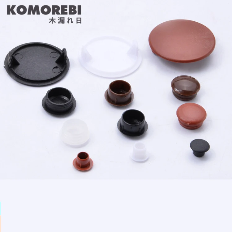 KOMOREBI мебельная заглушка 50 шт./лот, декоративная крышка, пластиковая заглушка с закручивающимся отверстием, Домашний Деревянный колпачок для мебели, шнек для шкафа