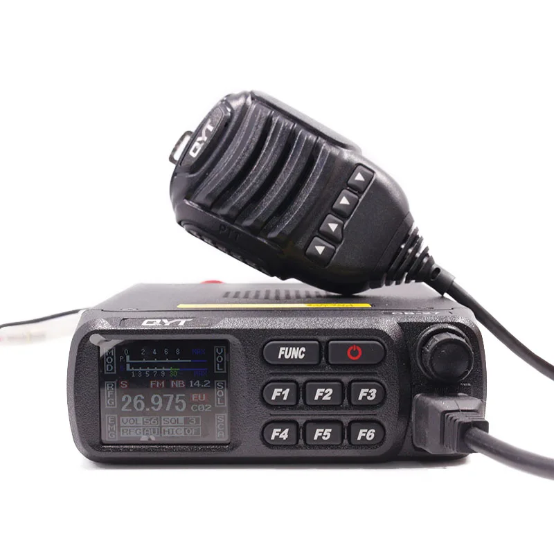 Автомобильный мобильный радиоприемник QYT CB 27 МГц AM/FM 12/24 в 4 Вт ЖК экран|Рации| |