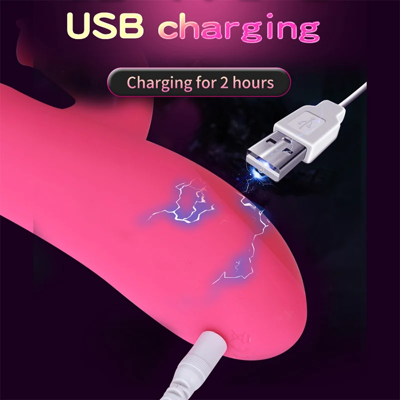 G Spot ligging язык вибратор взрослые игрушки зарядка через USB Телескопический