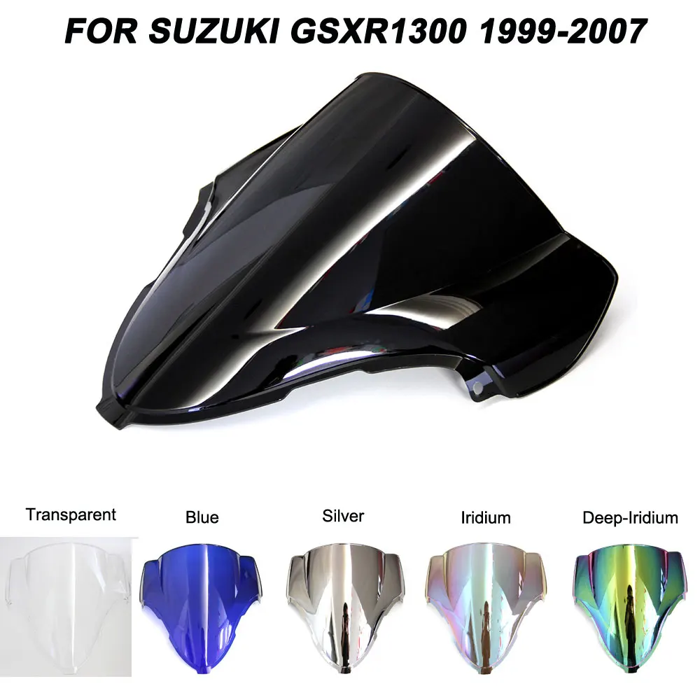 Двойной пузырь на лобовое стекло мотоцикла для Suzuki GSXR1300 Hayabusa 1997 1998 1999 2000 2001 2002 2003
