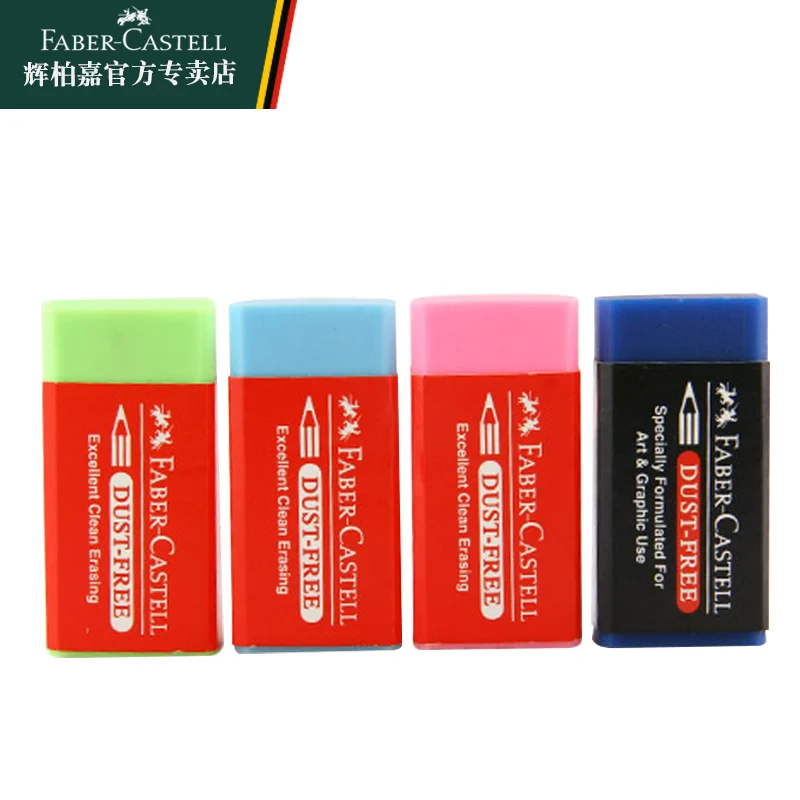 Faber Castell пыли Цветной карандаш, ластик, 6 шт. Новинка ластики школьные каучуков специально разработан для Книги по искусству и графический