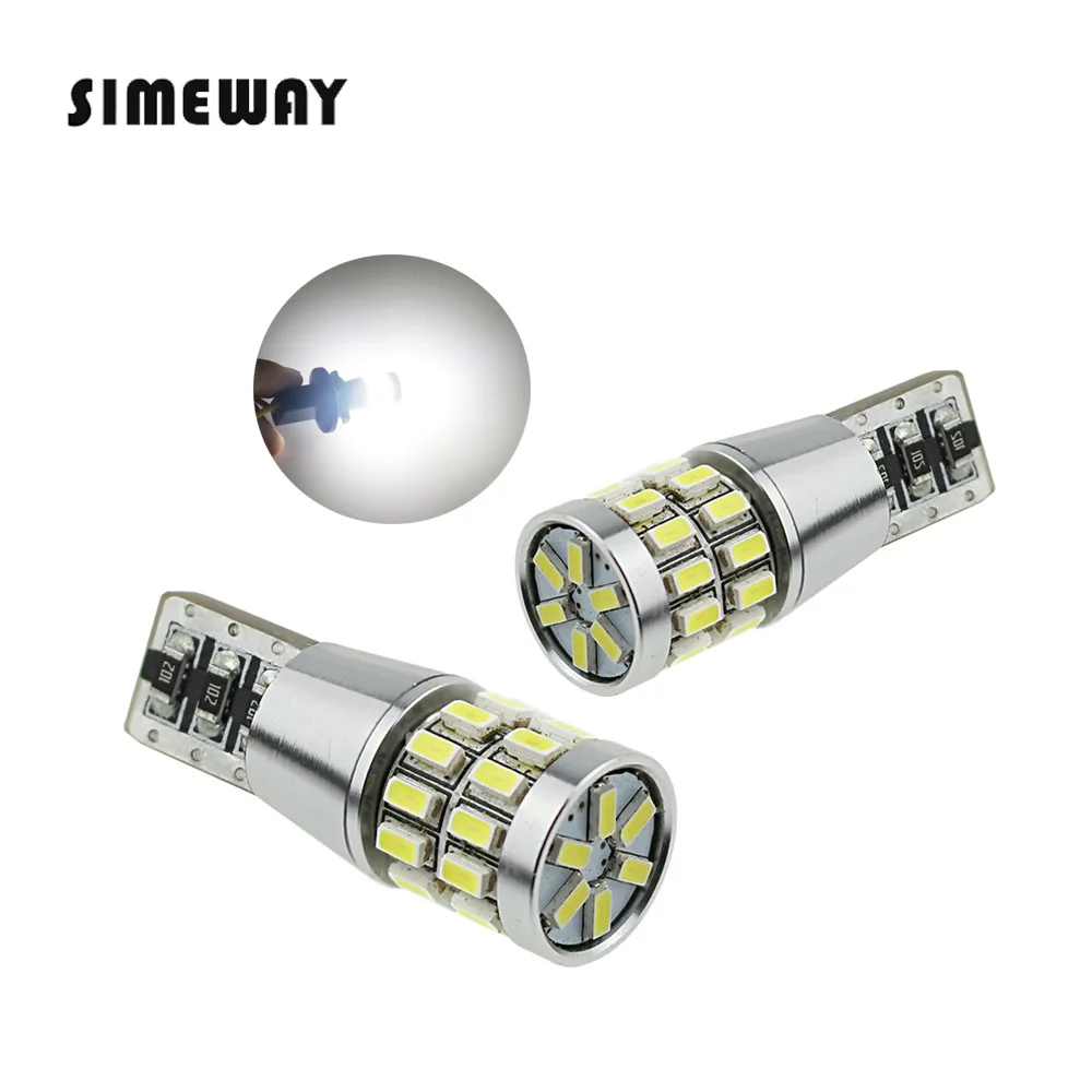 2 шт. Автомобильные светодиодные лампы Canbus T10 led 30smd W5W 5630|Сигнальная лампа| |