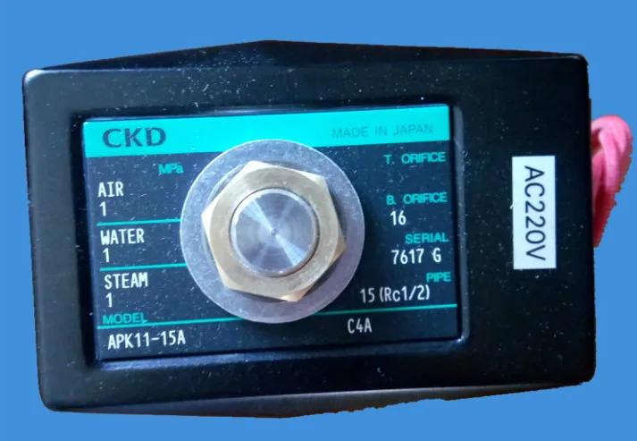 

Application of Shandong Xinhua UCD Exterminator CKD Electromagnetic Valve APK11-15A-C4A Japanese original