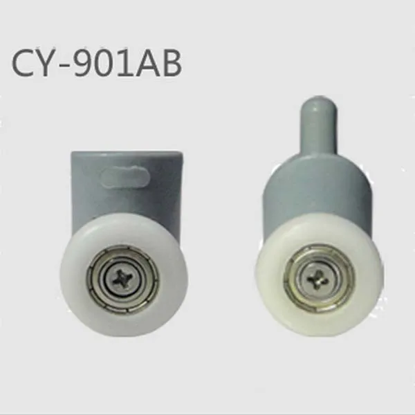 Новинка 1 пара качающиеся корпуса для душевых дверей роликовые бегуны колеса