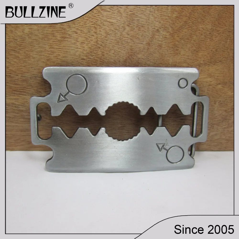 В Bullzine модные бритва пряжки ремня с оловянной отделкой FP-02992 подходит для детей на