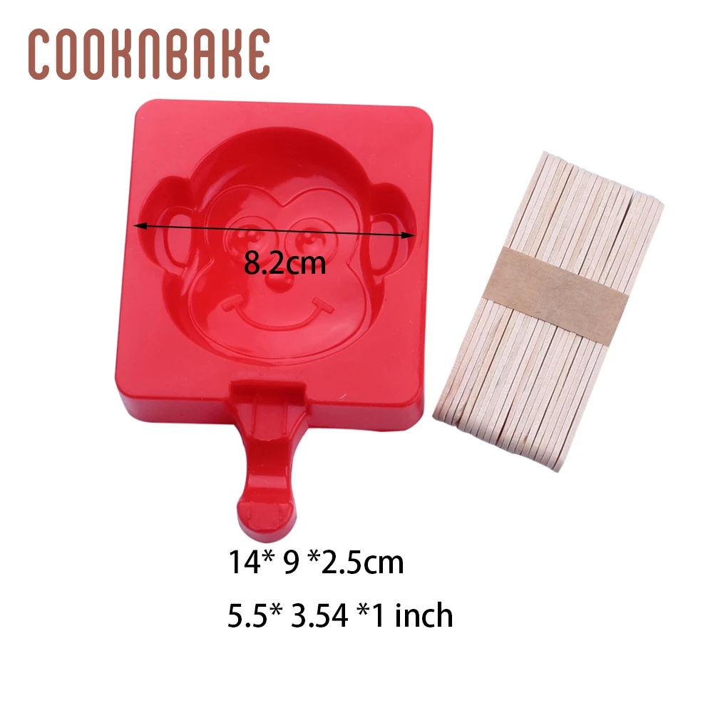 CDY-269 COOKNBAKE силиконовая форма для мороженого сердце силиконовый кубик для Льда Морозильник инструмент для мороженого лапа форма для украшения тортов с палкой - Цвет: CDY-269