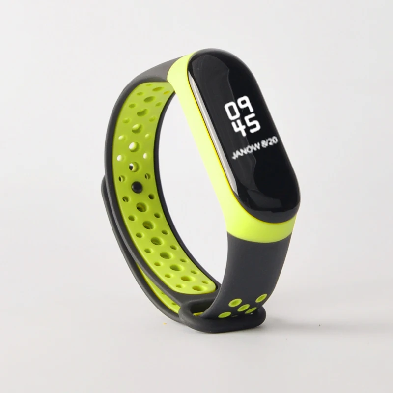 Ремешок спортивный для Xiaomi Mi Band 3 силиконовый браслет смарт часов mi band