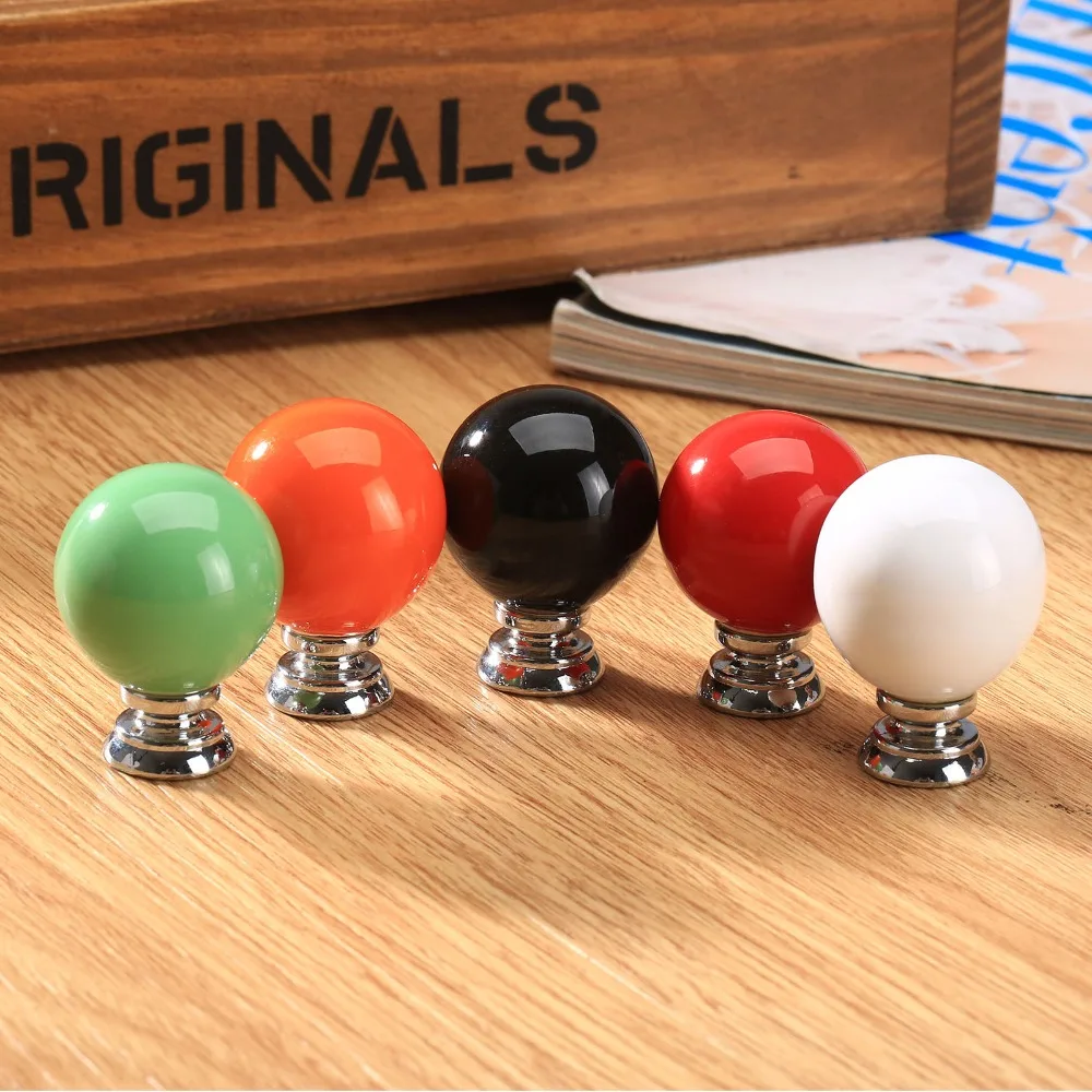 1 шт. круглые керамические ручки для мебели|Ручки шкафа| |