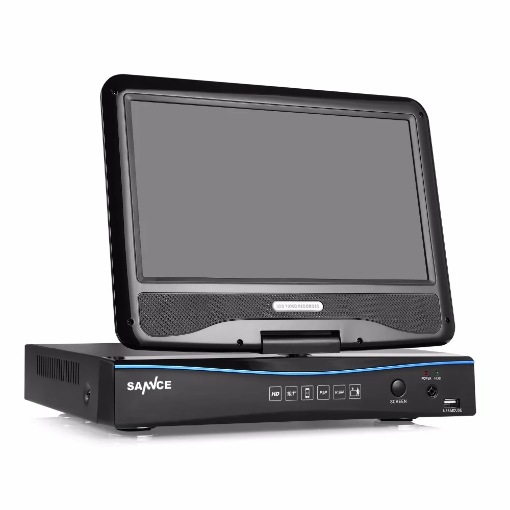 SANNCE 720P HD 10 1 &quotLCD монитор видео мониторинг с 1080N 4CH DVR NVR HVR 5in1 сетевая CCTV система