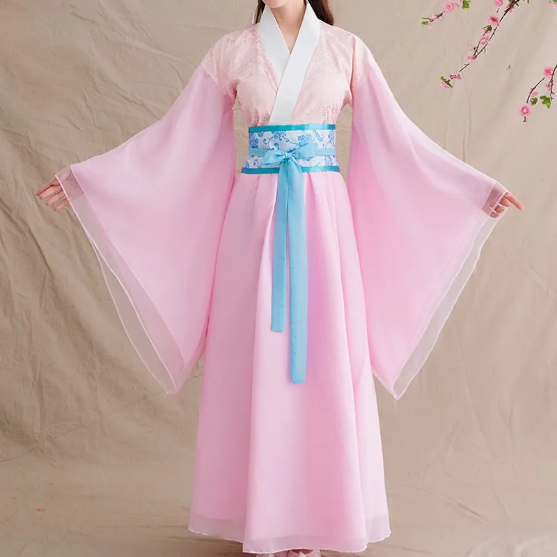 

2019 summer chinese traditional dynasty ancient costume women hanfu dress chinese fairy dresses dance costume hanfu clothing