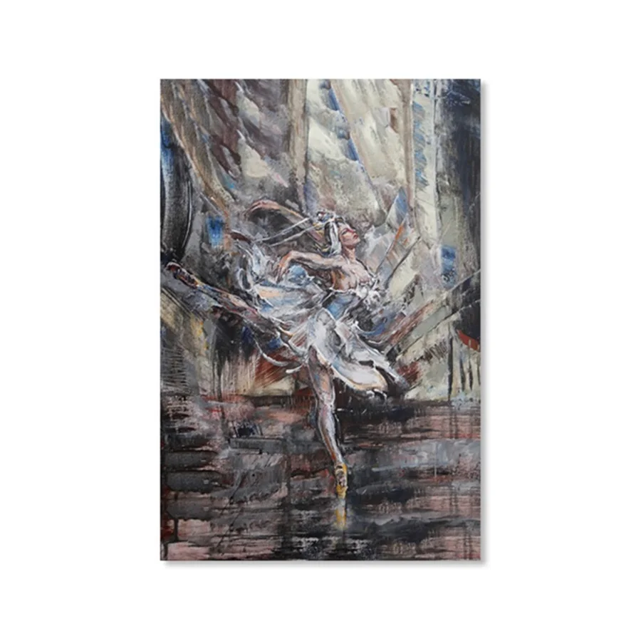 

Elegant Female Ballerina Canvas Painting Nordic Decoration Home Wall Art Pictures for Living Room Decorative Poster and Prints