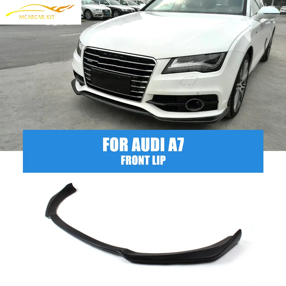 Автомобильный передний спойлер для Audi A7 Sline S-Line 2012-2014 FRP черный праймер без краски