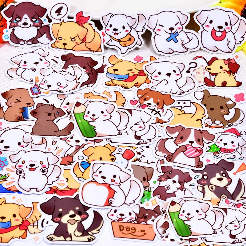 40 шт. креативные kawaii милые Мультяшные собаки Скрапбукинг наклейки/декоративные наклейки/DIY ремесло фотоальбомы/Дети