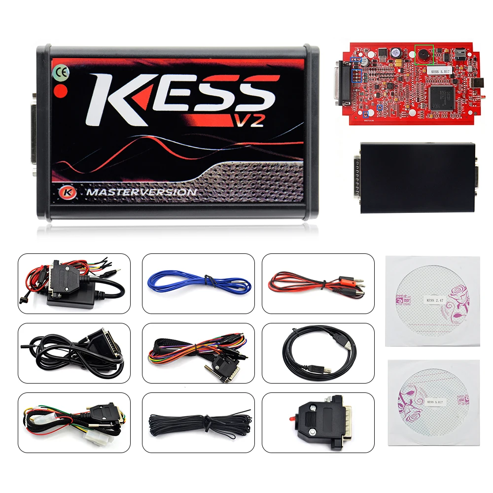 2020 диагностический инструмент сканирования ЕС красный Kess V5.017 ECU KM инструменты V2.47