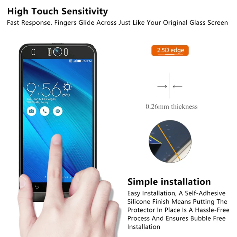 Закаленное стекло для Asus Zenfone A500KL A600CG A601CG ZA550KL zb452кг Защита экрана ZB500KL ZB501KL ZB551KLZB553KL