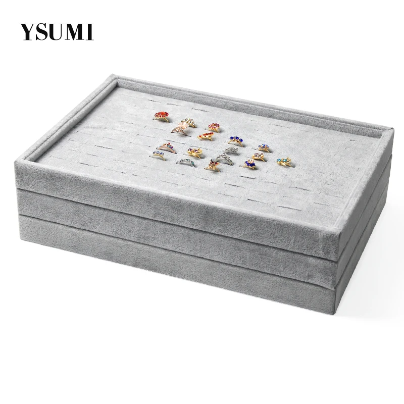 YSUMI бархатное кольцо/серьги-гвоздики 100 позиций стенд для демонстрации ювелирных