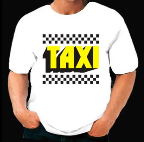Taxi 70s винтажная ТВ забавная футболка крутая Повседневная с гордостью Мужская