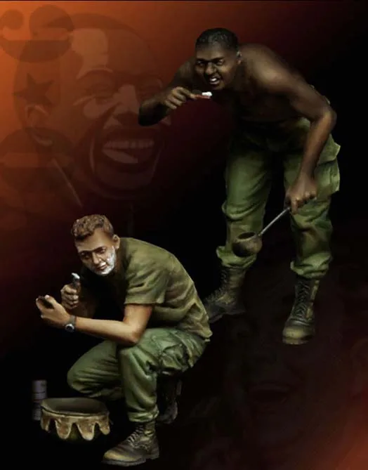 1/35 набор для строительства фигурок из смолы Вьетнамская война Доброе утро