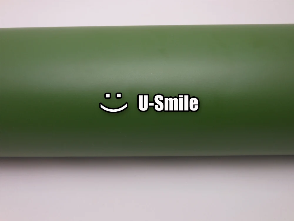 Военно зеленая матовая виниловая Военная Зеленая обертка без пузырьков для