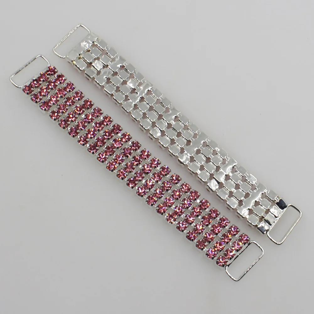 Новинка 2018 6 шт. 105 мм блестящее розовое бикини разъем Rhinstone металлическая цепочка