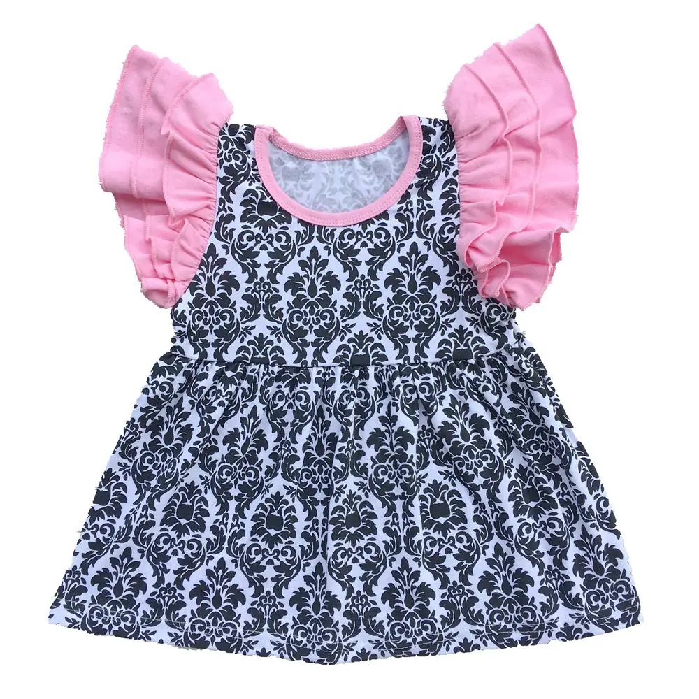 Тройная оборка топ с рукавами фонариками однотонные рубашки оборками хлопковый